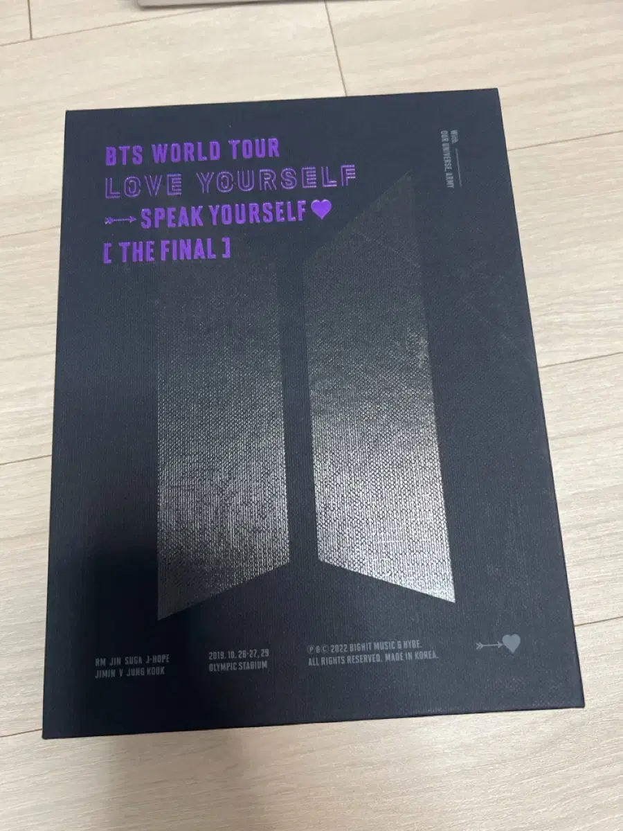 BTS WORLD TOUR SPEAK YOURSELF DVD